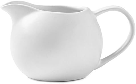 Мат Керамички Едноставен Крем Со Рачка, Мали Кафе Млеко Крем Стомна 8оз