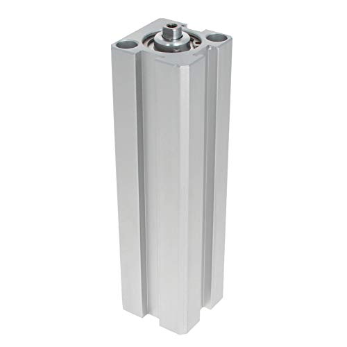 Компактен тенок цилиндричен цилиндри со тенок воздух со двојно дејство Алуминиумска легура SDA32 серија шипка 16мм/0,63 инчи Боре 10мм/0,39