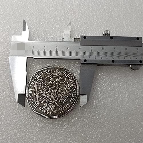 Антички Занаети 1728 Австриски Сребрен Сребрен Долар Странски Монети Античка Колекција 6