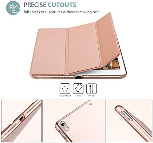 Procase iPad Air 10.5 2019 / iPad Pro 10.5 2017 Case, Ultra Slim Lightweight Stand Smart Case Shell со проucирен замрзнат заден капак за