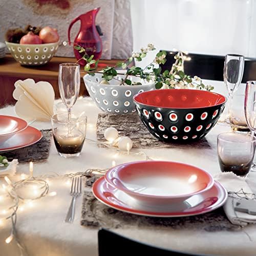 Гузини Ле Мурин чинии, САД: една големина, црна/бела/црвена боја