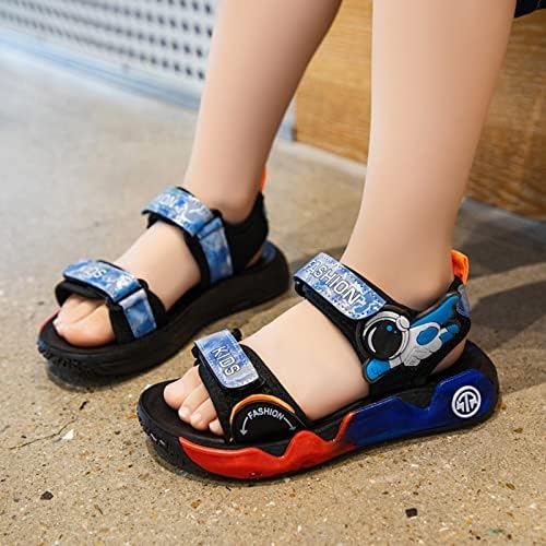 Момчиња цртани сандали летни меки единствени обични чевли за деца спортски чевли за плажа средни и големи девојки фустани чевли