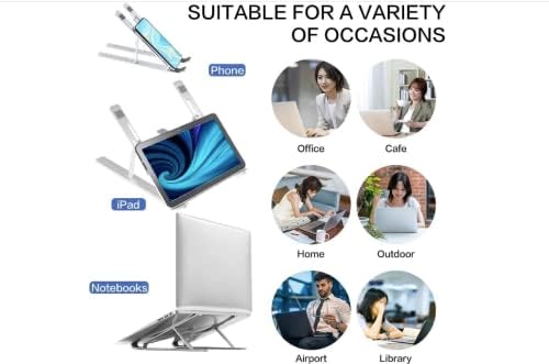 Ев21 лаптоп штандови | Прилагодливи штандови на лаптоп, ергономски алуминиумски лаптоп штанд, преклопни преносни држачи за работна