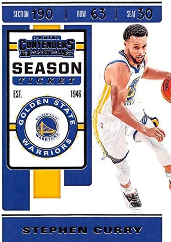 2019-20 Кандидари за кандидати за Панини Сезона 92 Стивен Кари Голден Стејт Вориорс НБА кошаркарска трговска картичка