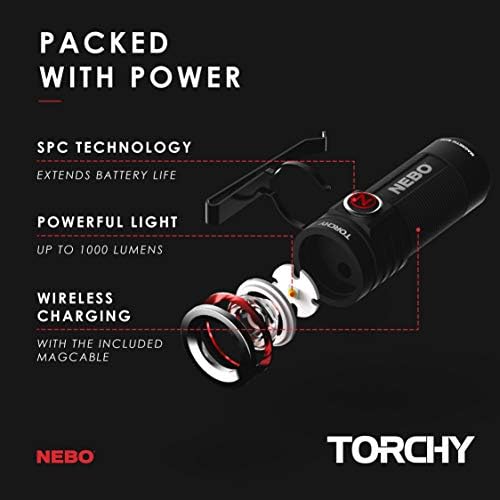 Nebo Slyde King 500 LUMEN USB LED Flerslight & Torchy 1.000-лумен џебни фенерчиња, LED Fly-Flergight за EDC, кампување, лов,