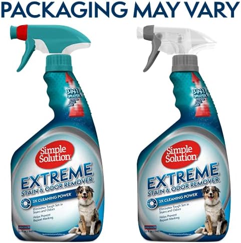 Едноставно решение Екстремни миленичиња дамки и отстранувач на мирис | Ензимска чистачка со моќност за чистење 3x про-бактерии | 1 галон