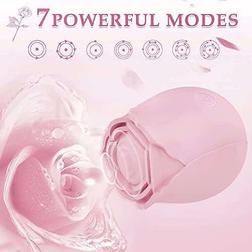 Секс играчки за секс роза Дилдо Вибратор - Надградени играчки за возрасни со 19 режими на цицање и вибрирачки режими за жени клиторикална брадавица,