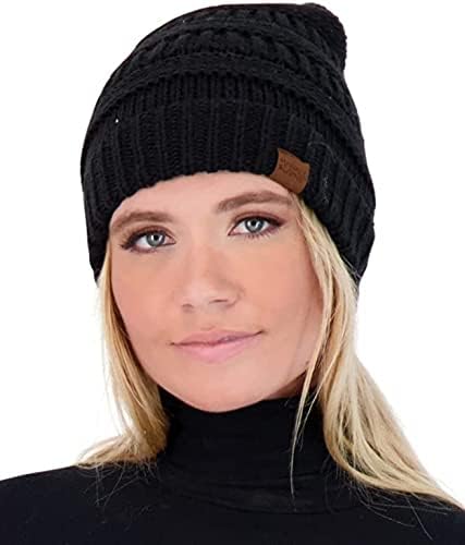 Market & Layne Beanies жени топла зимска гравче за жени дебели буци плетени бени капи за жени зимски капи за жени
