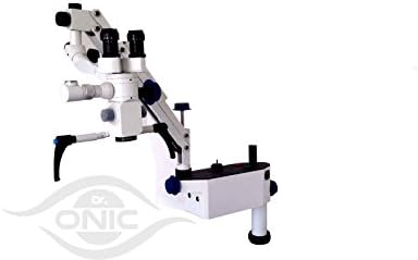LED осветлување -Wallивото монтирање на неврохирургија за оперативен микроскоп 3 чекори, 0-180 ° инкнабилни двогледи со LED екран, сплитер
