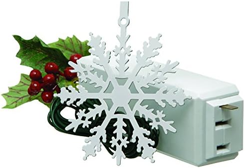 Xodus иновации 1225LS Снегулка Вклучена/Исклучена Контрола на допир Орнамент за светла на новогодишни елки, бела, пластика