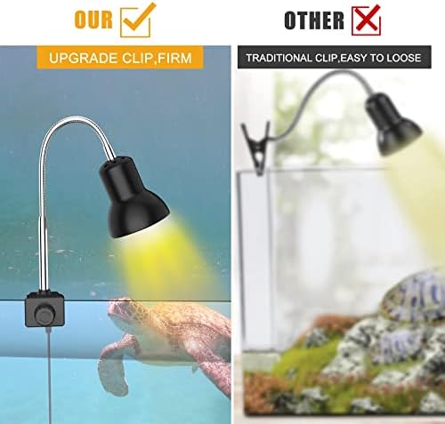 Топлосна ламба за топлинска ламба Sailosun, ламба за греење на желка со надграден држач, ламба за резервоарот за аквариум со желка