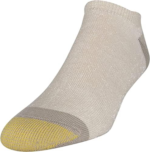 Чорапи за мажи со злато пети без шоу со 6 пакувања со мека памучна мешавина малку неправилна малку неправилна