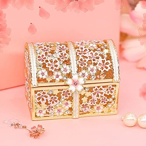 WYFDC Јапонска кутија за накит со високи цреша цреша за накит за накит за складирање обетка за складирање кутија за складирање