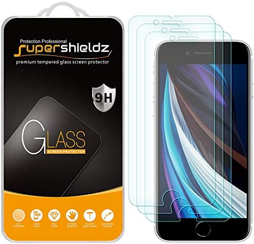 SuperShieldz дизајниран за Apple iPhone 8, iPhone 7, iPhone 6s и iPhone 6 заштитен стаклен екран заштитник, анти гребнатини,