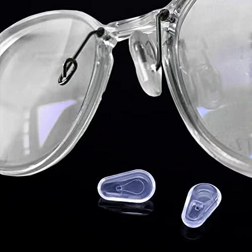 Влочки на носот за очила, меки силиконски очила за нос, чист приклучок/притискање во нос чувари, поддршка за нос против лизгање