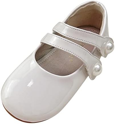 Деца бисери модни единечни чевли со меки стапала мали кожни чевли Мери Janeејн чевли Деца сандали девојки