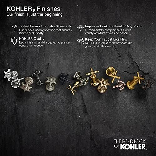Kohler 27000-4K-2MB прилика со една рачка за мијалник за бања, 1,0 gpm, живописен месинг со модерни месинг