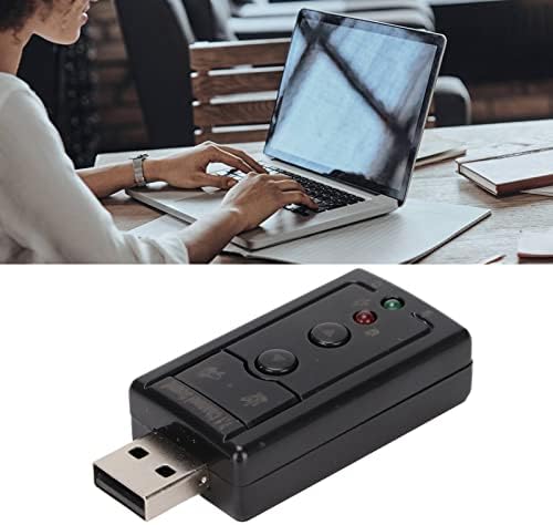 HI-Speed USB 2.0 3D 7.1 Звучен Адаптер, Внатрешен Засилувач На Виртуелна Звучна Картичка И Контрола На Јачината На Звукот, Звучна Картичка со