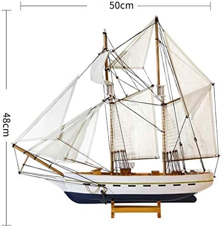 SFMZCM Дрвен брод модел морски дрво поморски брод Наутички пловидба брод домашна декорација декорација занаети случајна база боја
