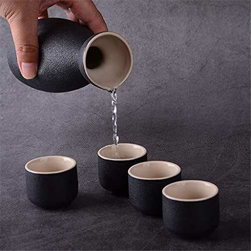 Wywwdxf 7pcs керамички саксии чаши поставени јапонски стил колкови колкови дома кујна канцеларија флагон чаша за пијалоци креативни