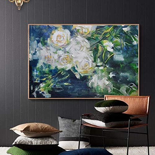 Тангјуест рачно насликани маслени слики, француски романтични цвеќиња масло сликарство на уметнички дела на платно дома украс