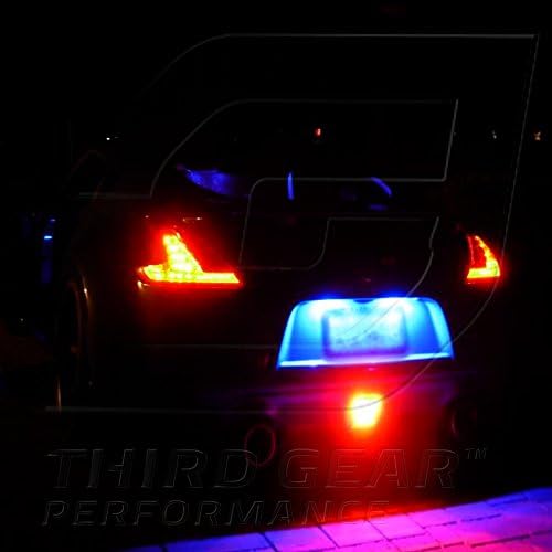 Tgp T10 Blue 4 LED SMD Регистарска Табличка Клин Светилки Пар 1995-2013 Компатибилен Со Nissan Sentra
