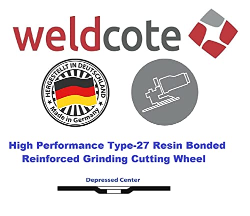 Weldcote 4-1/2 x 1/4 x 7/8 Alu-Prime-Plus A30-N-BF Мелење тркало за алуминиум, кутија од 25 на лот