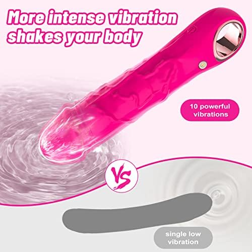 Lugaga G Spot Vibrator Realistic Dildos за жени со 10 режими на вибрации, клиторални вибратори вагинални брадавици анален клиторис масагери