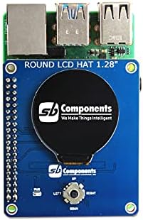 SB компоненти околу LCD капа за Raspberry Pi 4B/3B+/3B/2B/B+/A+/Zero и Zero W, 1.28Inch Display, резолуција 240x240, модул за проширување на