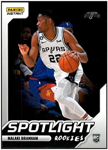 Malaki Branham RC 2022-23 Panini Instant Spotlight Rookies /965#21 Spurs NM+ -MT+ NBA кошарка