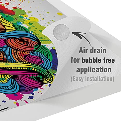 Lex Altern Vinyl Skin компатибилен со MacBook Air 13 Inch Mac Pro 16 Retina 15 12 2020 2019 2018 Art Brain Sides Шарен паметен