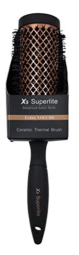 X5 Superlite Advanced Ionic 2 1/4 Термичка тркалезна четка за коса со брзо сушење на косата керамички барел за зацрвстување, бранови и волумен