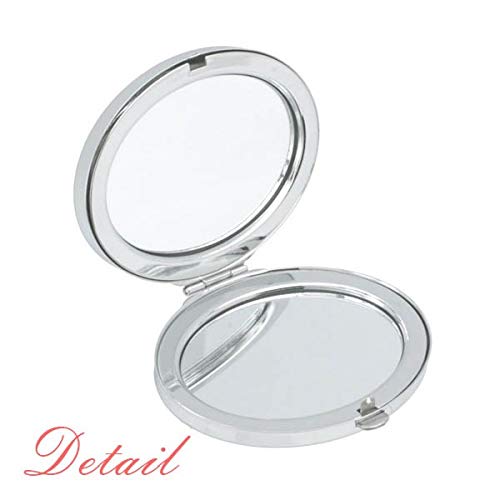 Култура бело јин-јанг тркалезно огледало преносно преклопено рачно шминка двојни странични очила