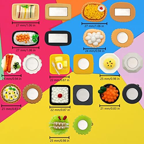 11 парчиња храна тема симпатична фрижидер магнети Декоративни налепници за фрижидер, за шкафче магнетни плочи Обинети Дома куќа канцеларија за