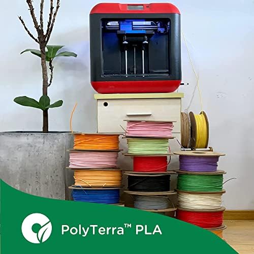 Polymaker Matte Pla Filament 1.75mm PLA пакет од 2, 1kg картонски спојници PLA FILAMENT 1.75 - Полтерра PLA 3D пакет на филамента за
