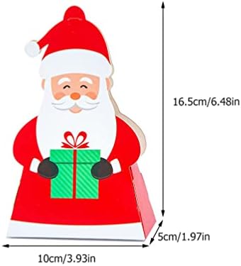Cabilock 10 парчиња Божиќ Снежен човек бонбони кутии Божиќни кутии за подароци за подароци санта во форма на пината хартија бонбони чоколади кутија