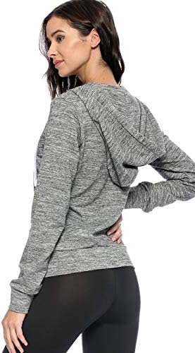 Урбан изглед женски основен лесен истегнување француски тери zip up oodie со плус големина