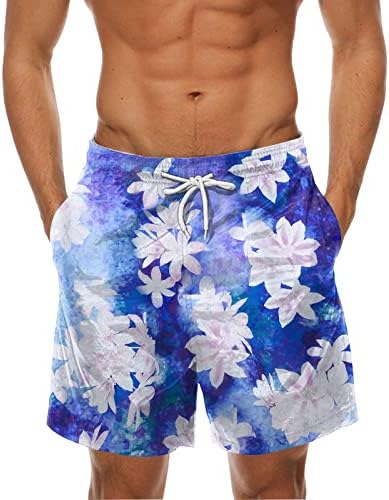 Машка мода печатена врзана хавајска плажа одговара спортски панталони панталони