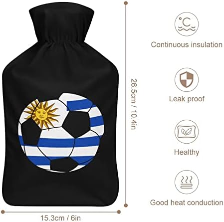 Уругвај фудбал шише со топла вода со покритие симпатична гумена вреќа со топла вода топла вода за кревет софа