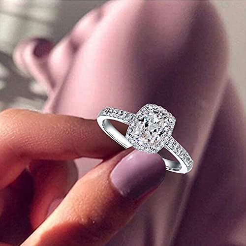 2023 година Нов цирконија подарок накит женски прстен жени ringвонат со сјајни прстени овошни прстени накит