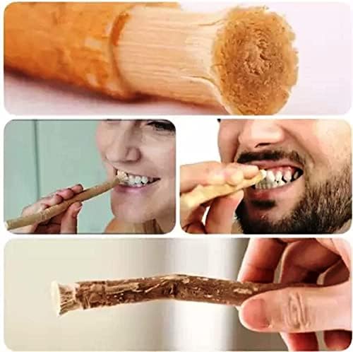 Кастел Ројал 10 парчиња Природна Традиционална Четка За Заби За Џвакање Мисвак Пелу За Бели Заби