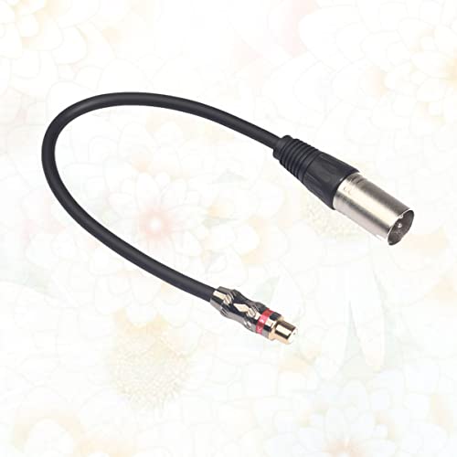 Milisten TRK- машки женски микрофон адаптер за адаптер за кабел на CM .M Connect Connect Converter Audio Mic засилувач Должина на црна