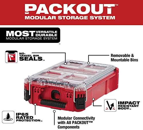 48-22-8435 за Milwaukee Packout Modular Compact Organizer, 5 отстранливи канти за складирање