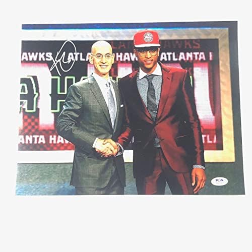 Кели Обре rуниор потпиша 11x14 Фото PSA/DNA Atlanta Hawks Autographed Hornets - автограмирани НБА фотографии