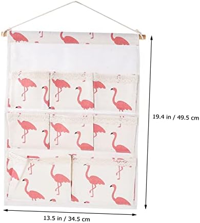Неродеко 1 ЕЕЗ Практични Торби Во Боја Торбичка Виси Ткаенина Памук Сите Едноставни Фламинго Бања Кујна Крпа Соба Контејнер Ѕид Расадник