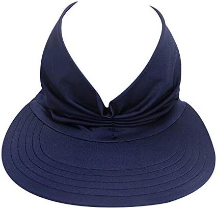 Pationенски прилагодлив пакет за пакување на визир UPF50+ Широк капаче за визир за жени за жени плажа Сонце капа од преклопување