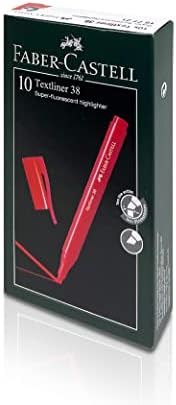 Faber-Castell TextLiner 38 Супер-флуоресцентно пенкало за хајлајт-маркери, обележувачи Асортирани бои | Пенкала за високи шини со врски