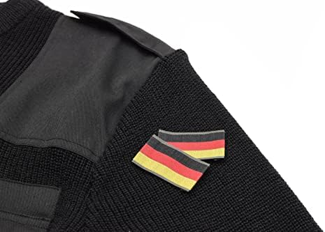 Мешавината на волна од германска армија Мил-ТЕК Командо, Jerseyерси Jerseyерси, црна џемпер, волна мешавина
