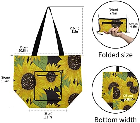 Сончогледи преклопено рамо торбичка торба за еднократна употреба на намирници со тешки училишни торбички торба за торба за работа за