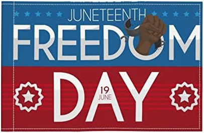 ЈУНЕТЕНТ Ден на слобода Афроамериканец 19 -ти јуни 1865 година, знаме на знамето на знамето на знамето на прозорецот на автомобилот, двојно